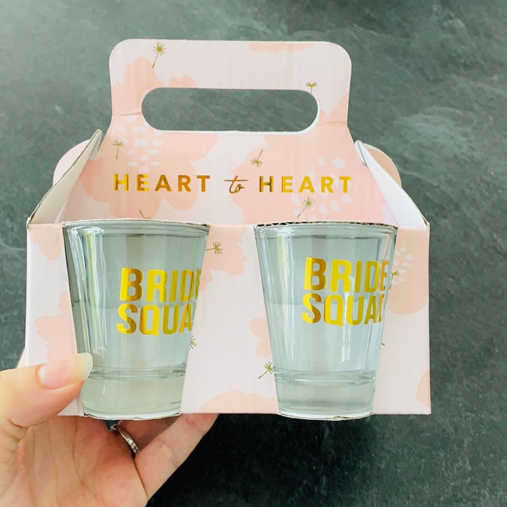 NWT Bride Squad Shot Glasses